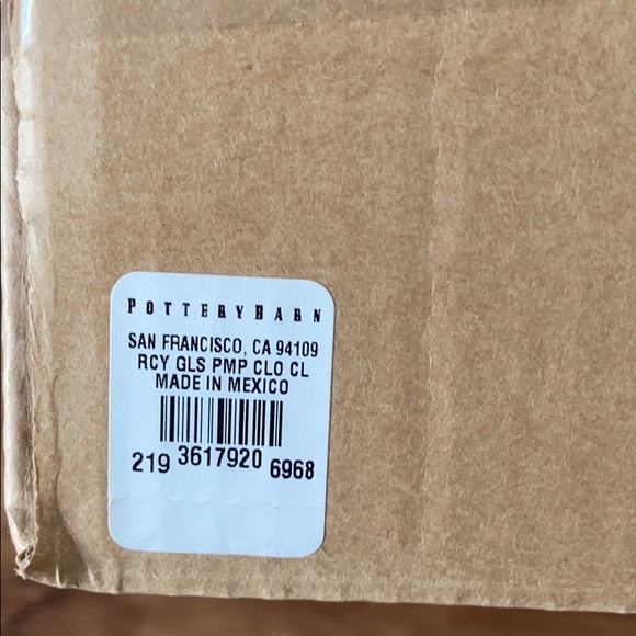 Pottery Barn Accents Pottery Barn Recycled Glass Small Pumpkin Cloche Poshmark